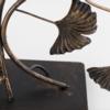 Leaf Shaped Metal Candelabra - Five Piece Tea Light Glass Cups