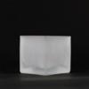 Square Tealight Frosted Glass Cup - Square Glass Jar