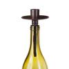 Wine Bottle Authentic Bottelabra Taper Holder - Bronze