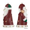 Friendly Santa Claus - Left Hand Up - Unique Christmas Fun Candle