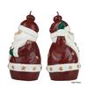 Friendly Santa Claus - Right Hand Up - Unique Christmas Fun Candle