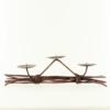 The Golden Pillars Trio Copper Finish Candelabra