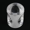 Concaved Thick Clear Frosted Glass Holder - Dimple Votive Holder