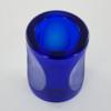 Concaved Thick Blue Glass Holder - Dimple Votive Holder