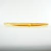 8 Inch Yellow Round Base Candle Tray With Peg Legs Textured Glass