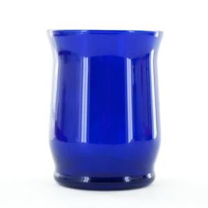Flared Votive Glass Cup - Blue Colored Glass