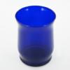 Flared Votive Glass Cup - Blue Colored Glass