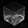 4x4x4.75 Inch Square Glass Vase- Glass Container