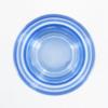 Thick Rim Flower Pot - Blue Glass Candle Holder - Heavy Base