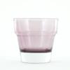 Thick Rim Flower Pot - Maroon Purple Glass Candle Holder - Heavy Base