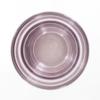 Thick Rim Flower Pot - Maroon Purple Glass Candle Holder - Heavy Base