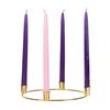 10 inch Advent Taper Candle Ring Set - Purple, Pink, White