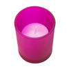 Votive in Frosted Hot Pink Glass
