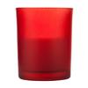 Votive in Frosted Red Glass