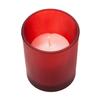 Votive in Frosted Red Glass