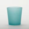 Blue Turquoise Glass Cylinder Cup
