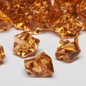 Amber Acrylic Crushed Ice Decorative Gems