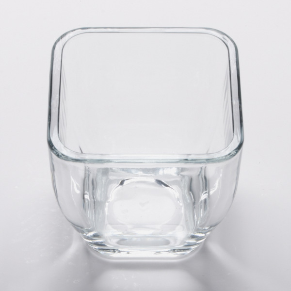 Small Tapered Square Glass Holder 8 oz