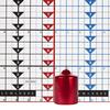 2x3 Unscented Metallic Red Mini Pillar