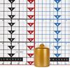 2x3 Unscented Metallic Gold Mini Pillar
