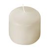 2x2 Unscented Ivory Button Pillar Candle - Mini Pillar