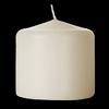 2x2 Unscented Ivory Button Pillar Candle - Mini Pillar