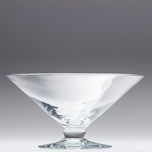 Libbey 9 Inch Footed Glass Bowl - Floating Candle Bowl