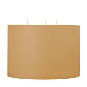 6x4 Champagne Creme 3 Wick Pillar Candle