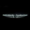 Clear Glass Bobeche Fancy Segmented Cut